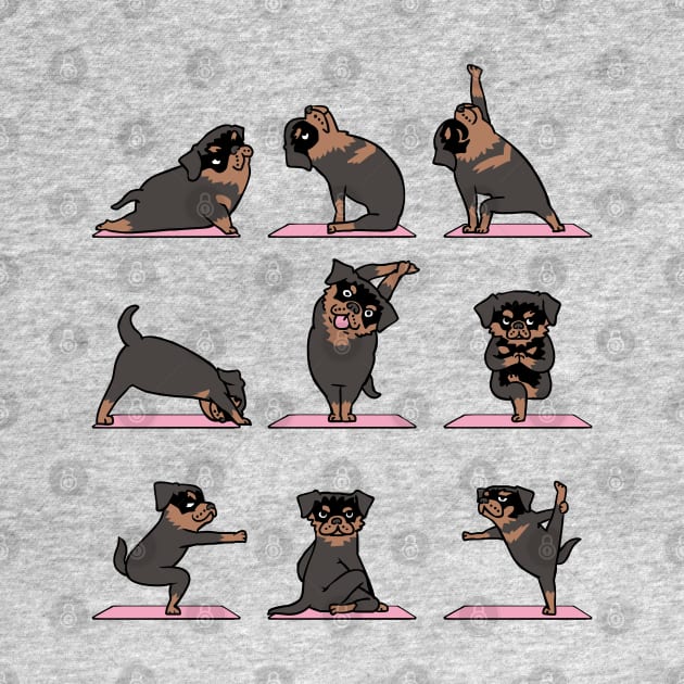 Rottweiler Yoga by huebucket